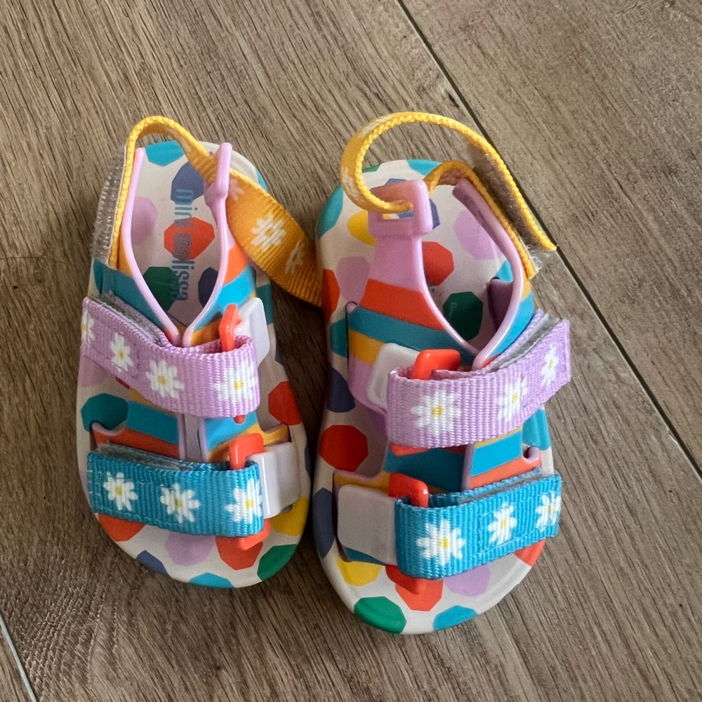 Mini Melissa  Kids Sandals with Daisy Straps